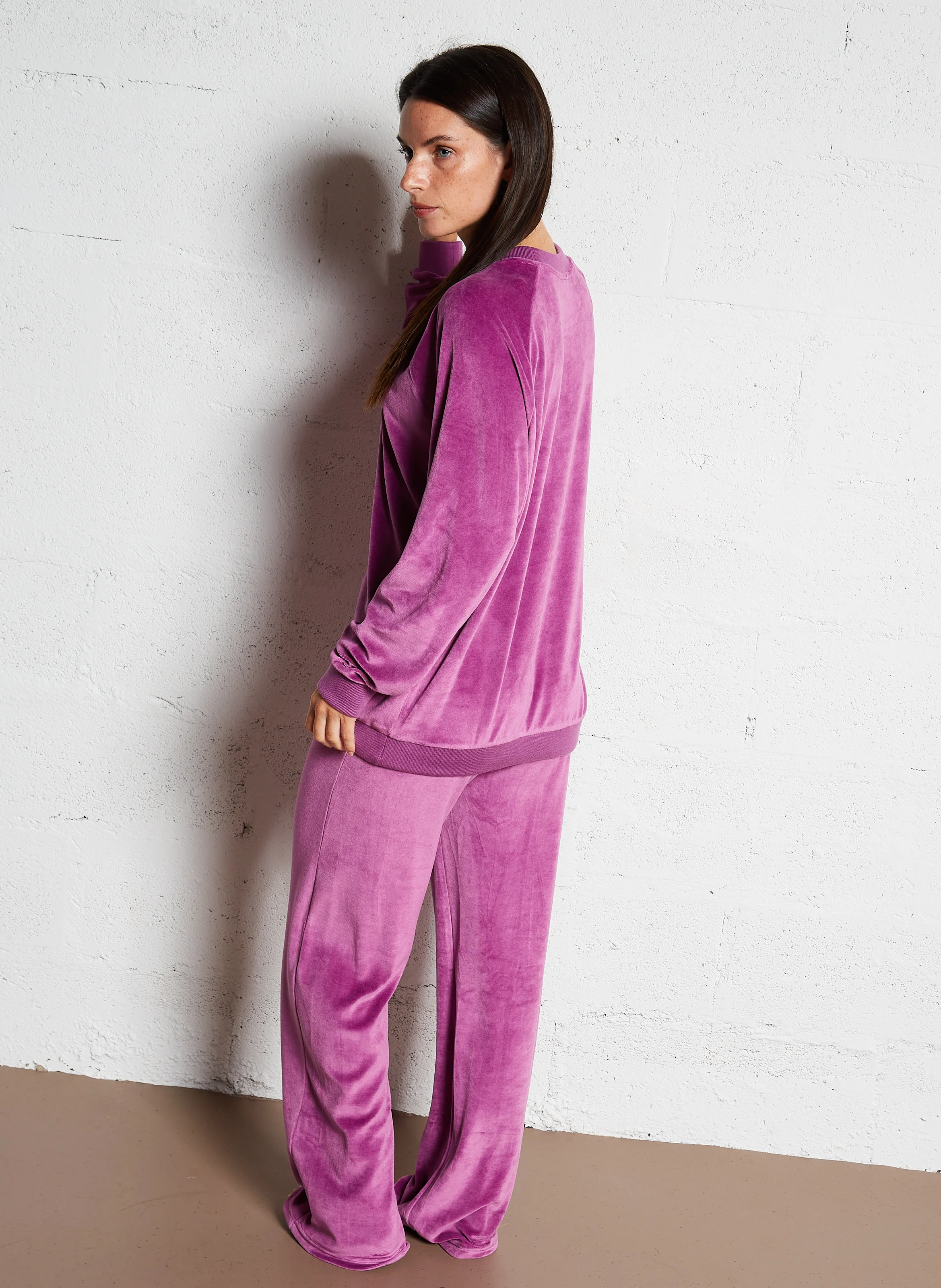 COME - Sweat oversize en coton mélangé | Violet