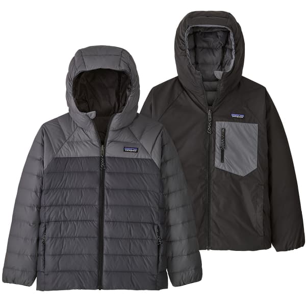 Doudoune ski PATAGONIA K'S REVERSIBLE DOWN SWEATER HOODY INK BLACK