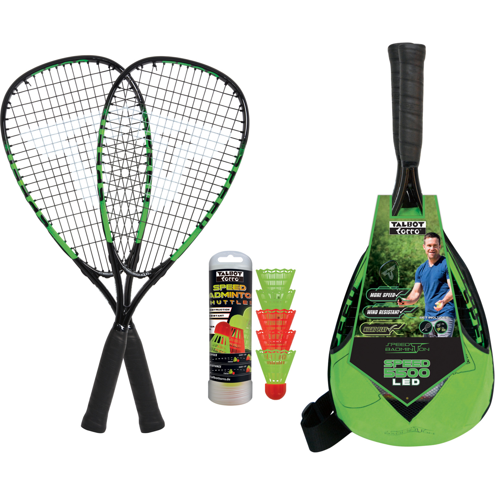 Talbot-Torro Badminton Set Speed LED