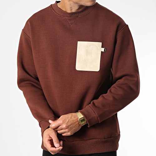 Sweat Crewneck OTS 4 Marron