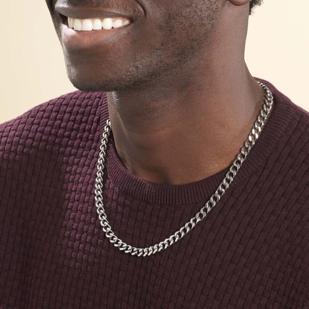 Collier Daniel Acier Blanc