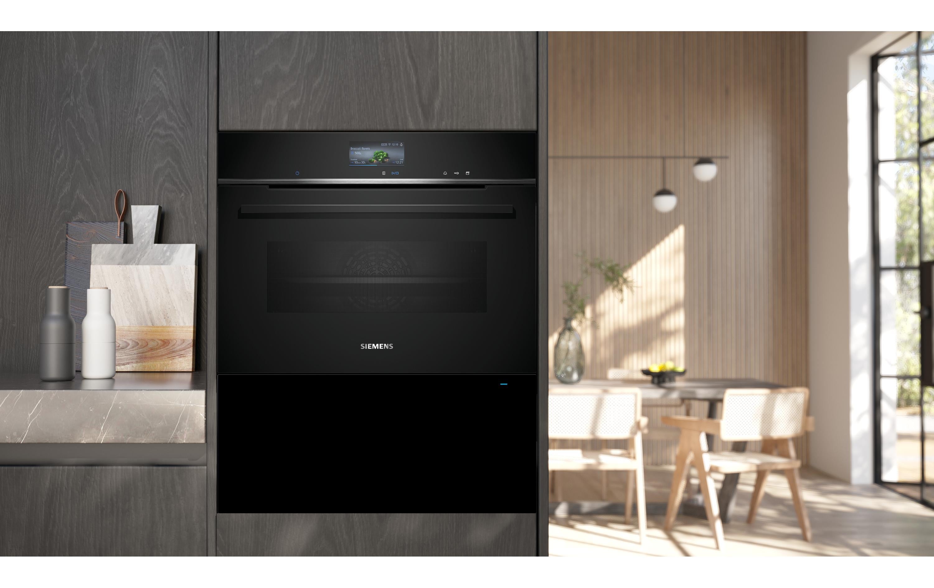 Wärmeschublade BI710D1B1 Schwarz<br>Einbau-Wärmeschublade