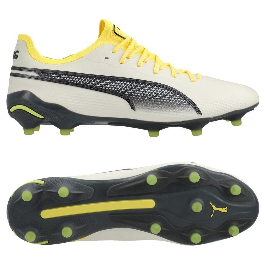 PUMA King Ultimate FG/AG Voltage - Alpine Snow/Gris/Yellow Blaze Femme