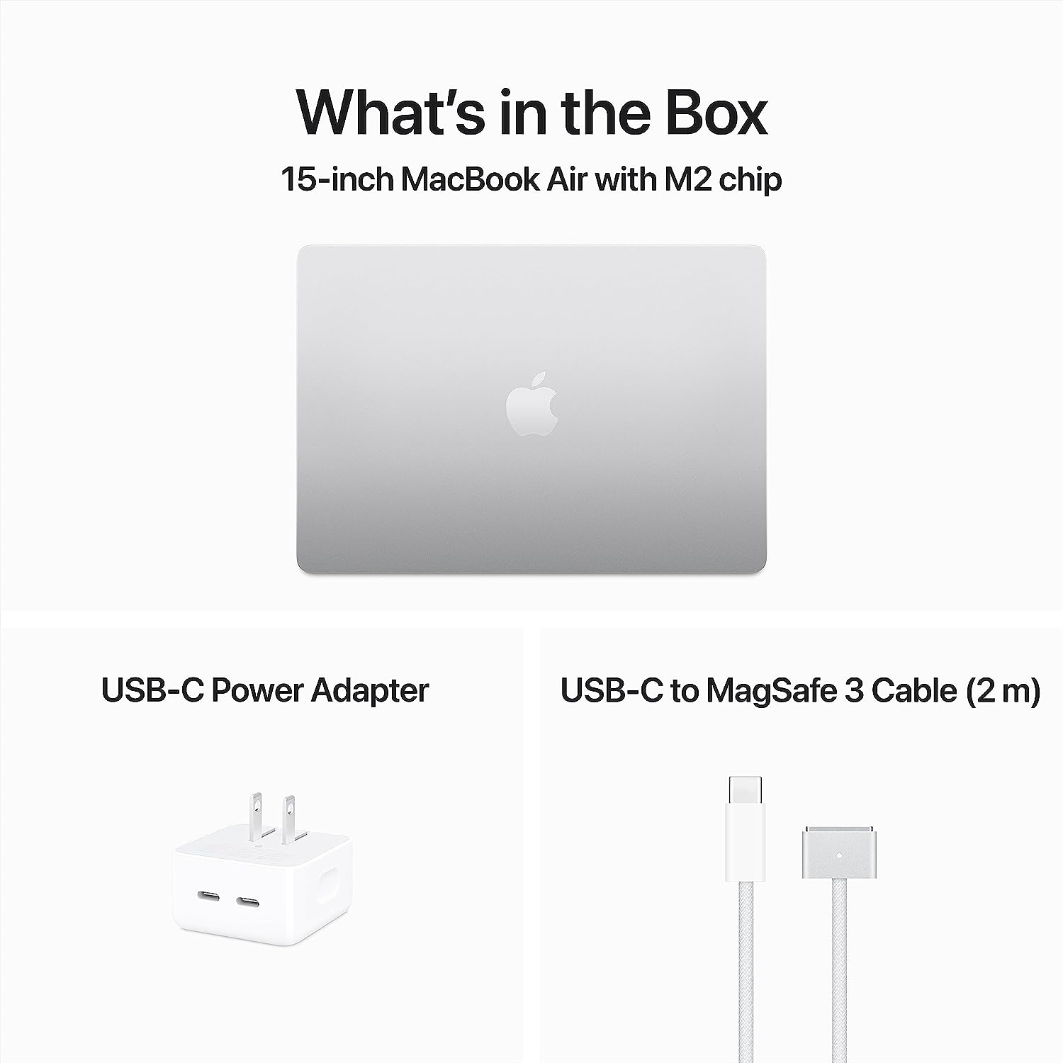 Notebook Apple MacBook Air 2023 com chip M.2: Tela Liquid Retina de 15,3 polegadas, 8 GB de memória RAM, 512 GB de armazenamento SSD, câmera FaceTime HD de 1080p, Touch ID. Compatível com iPhone/iPad.