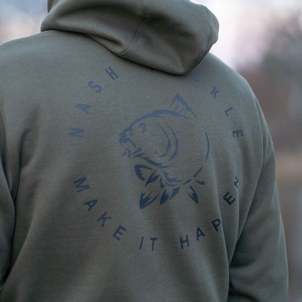 Sweat à Capuche Nash Make It Happen Carp Logo Hoody Green