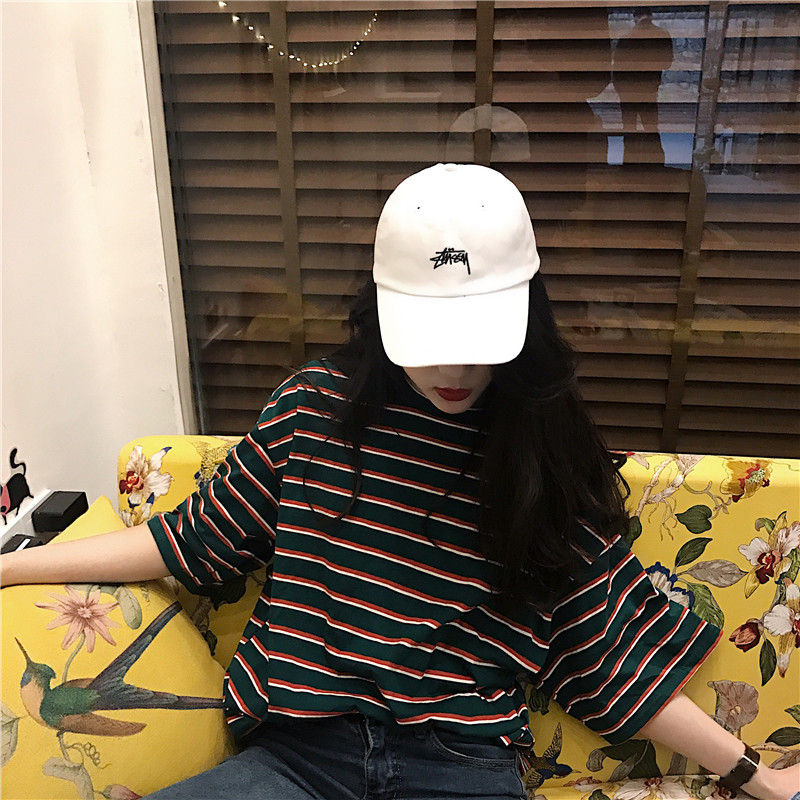 Windflower - Gestreept Boxy T-shirt