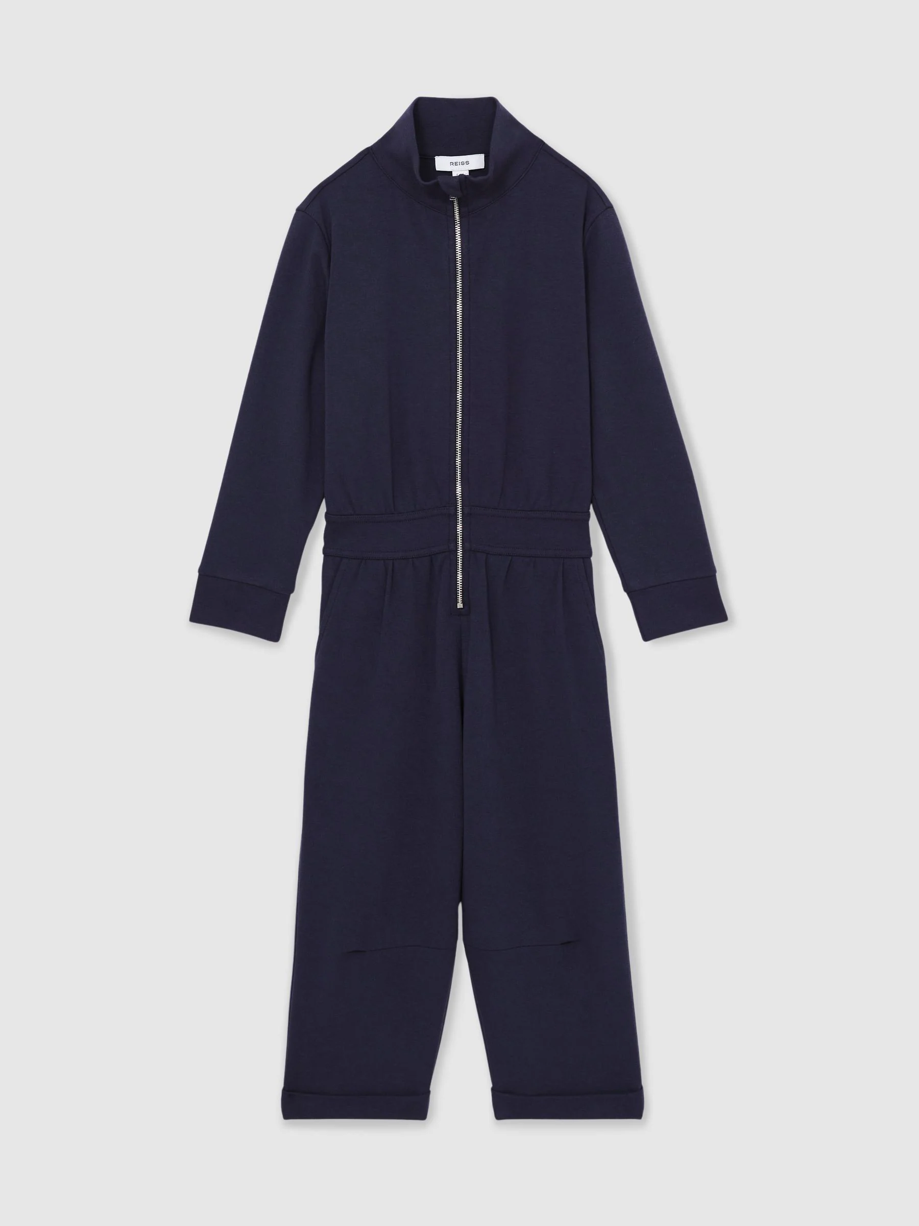 Reiss Nala Jersey High Collar Jumpsuit
