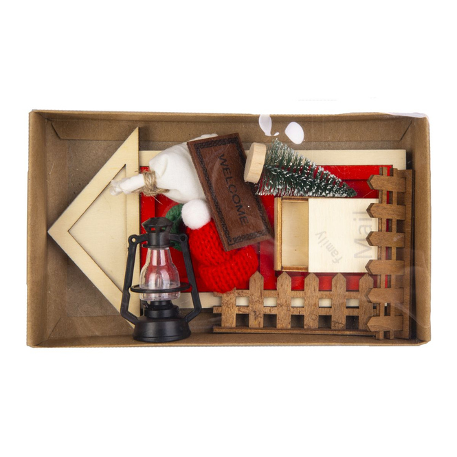 Wichteltüren-Dekoset 9-teilig - ca. 3 - 18 cm