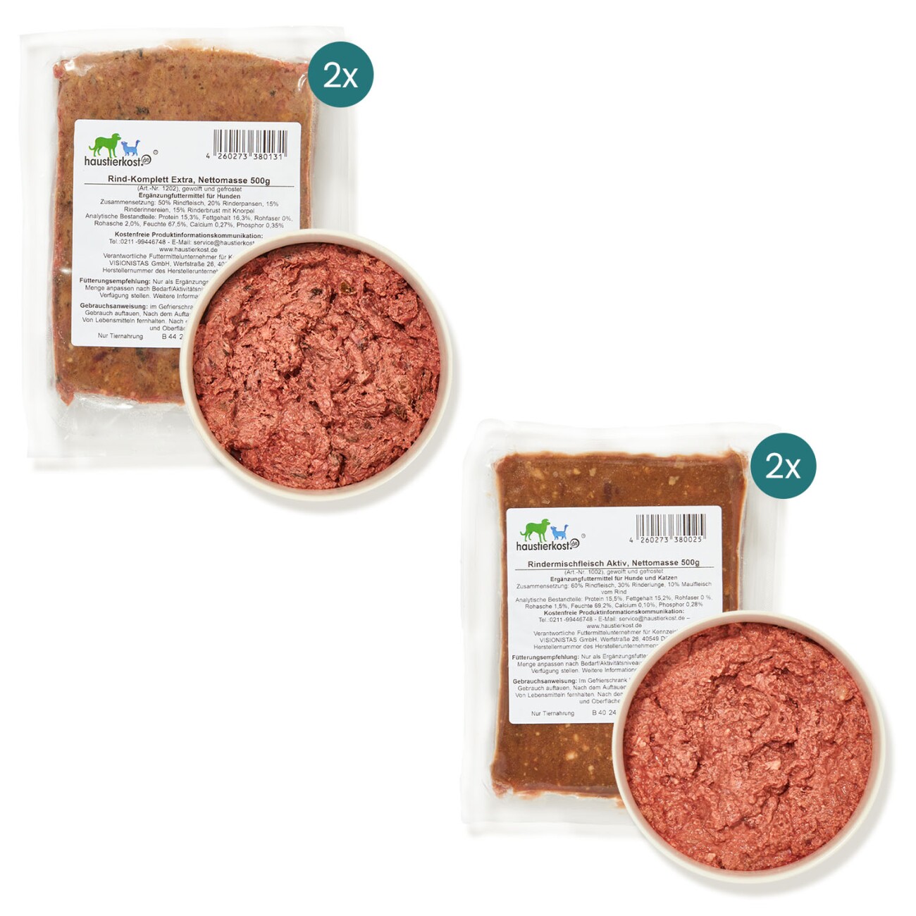 haustierkost.de Hund Adult Frostfutter 15 kg