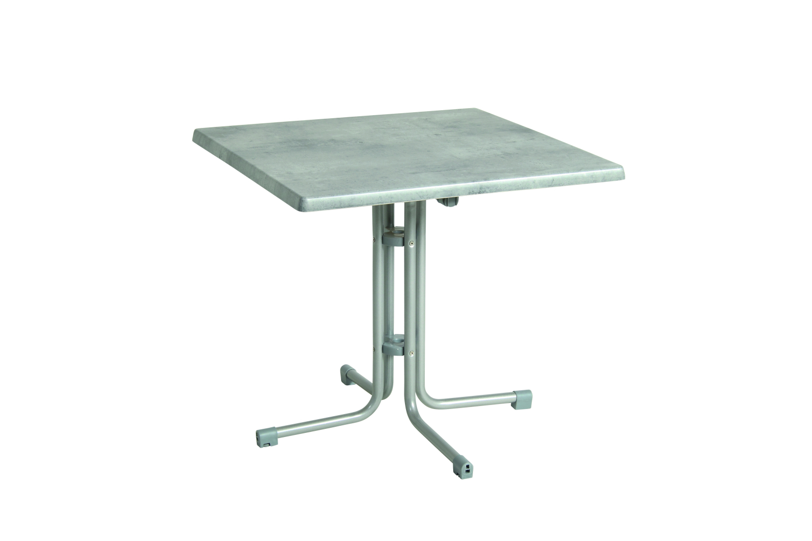 Gartentisch - platin-cemento grigio - klappbar - 70x70 cm
