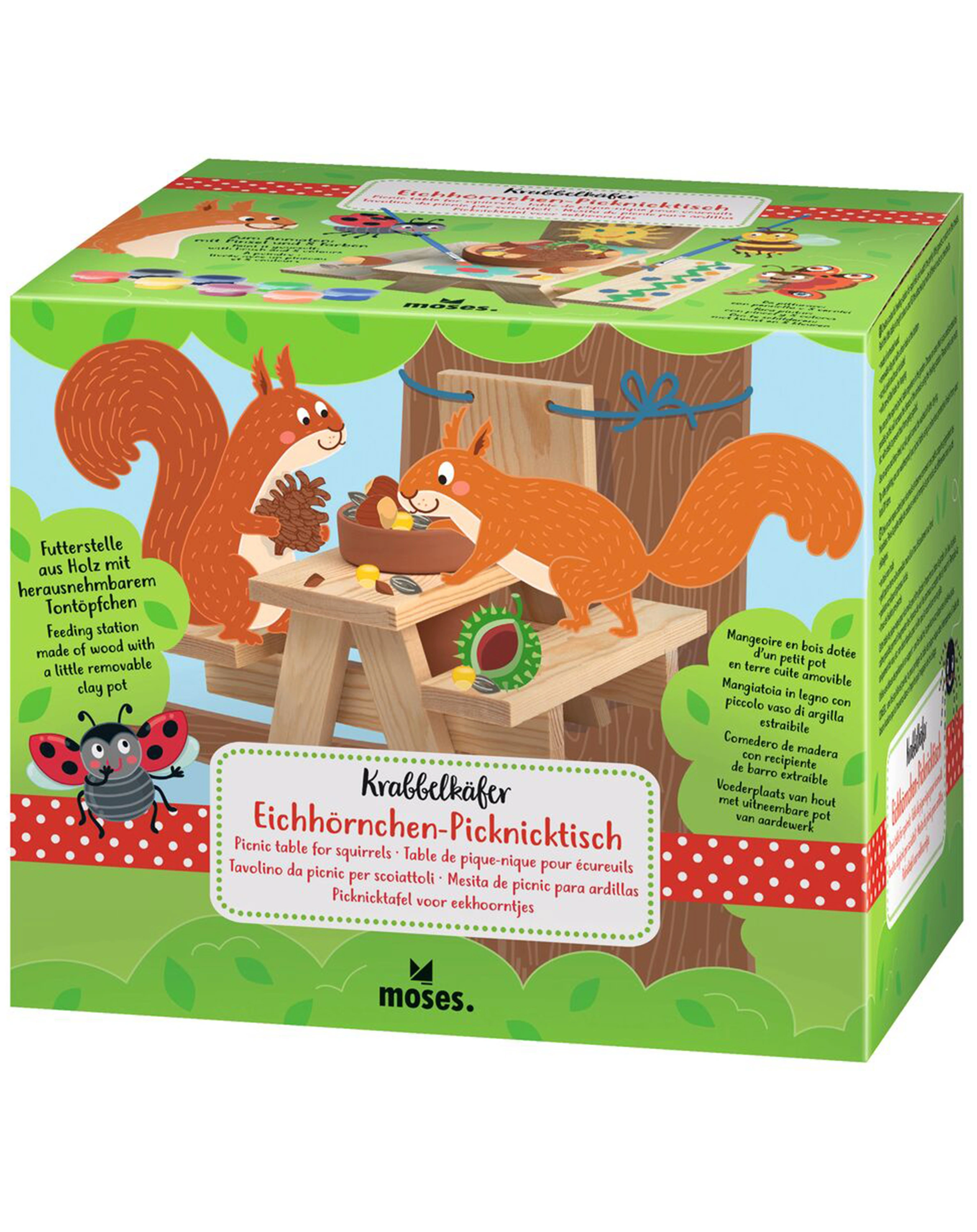 Futterstation KRABBELKÄFER: EICHHÖRNCHEN PICKNICK