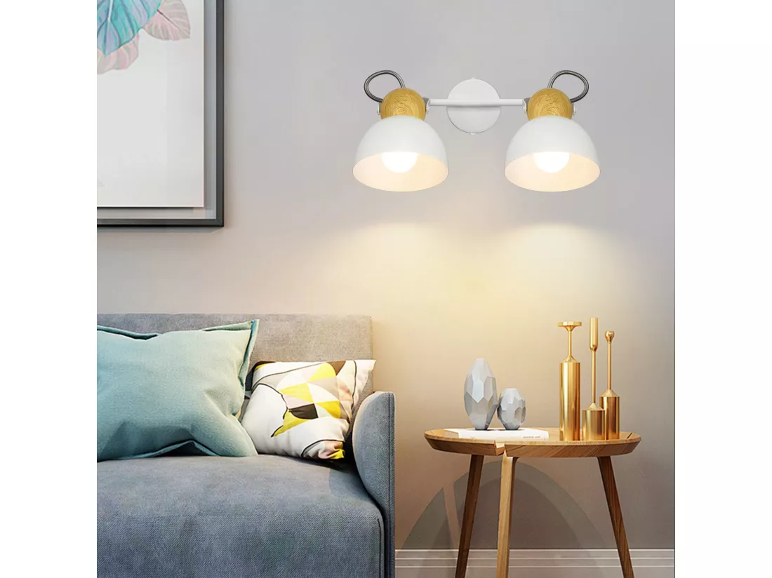 NETTLIFE Spot de plafond vintage noir E27 orientable 350° lampe de couloir rétro métal industriel orientable