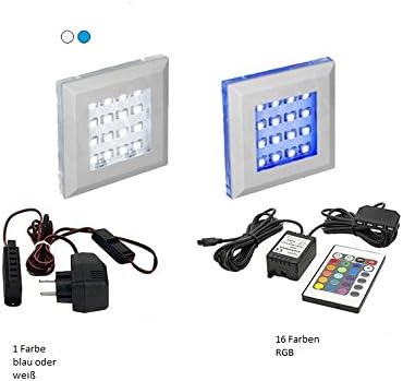 Wohnwand Wohnzimmer Möbel (Weiß) mit LED RGB - 16 Farben - Hängend Wohnzimmerwand Modern - Schrankwand mit Regale und TV Schrank (Nowara AN1-17W-HG21 1C)