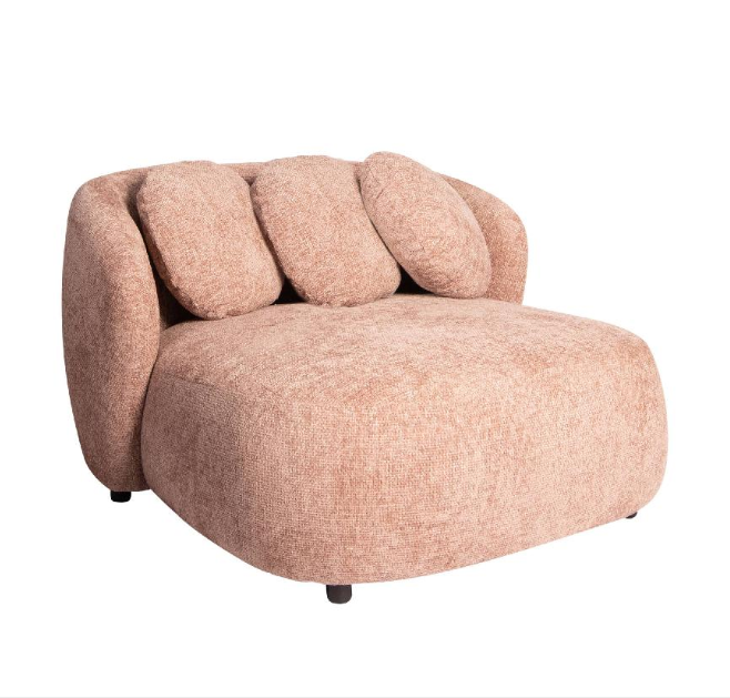 Fauteuil Abby met 3 kussens XXL pink