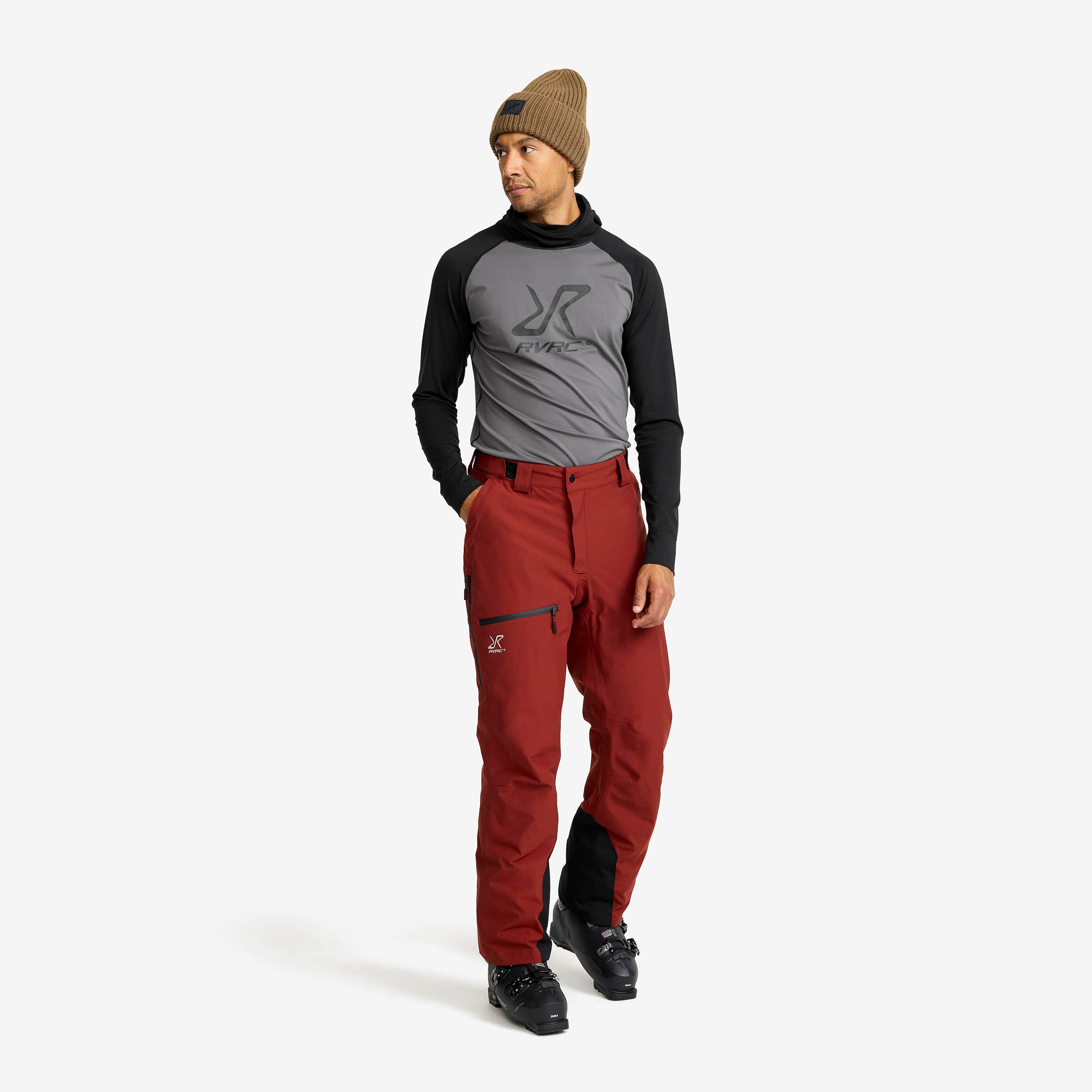 Halo 2L Insulated Snow Pants Herre Fired Brick