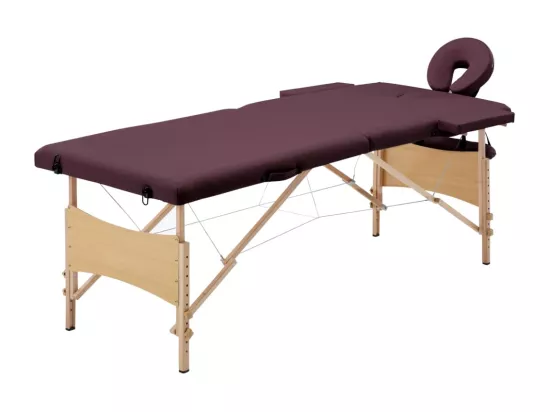 Table de massage pliable bois marron 191 x 70 x 59 cm 02_0001819