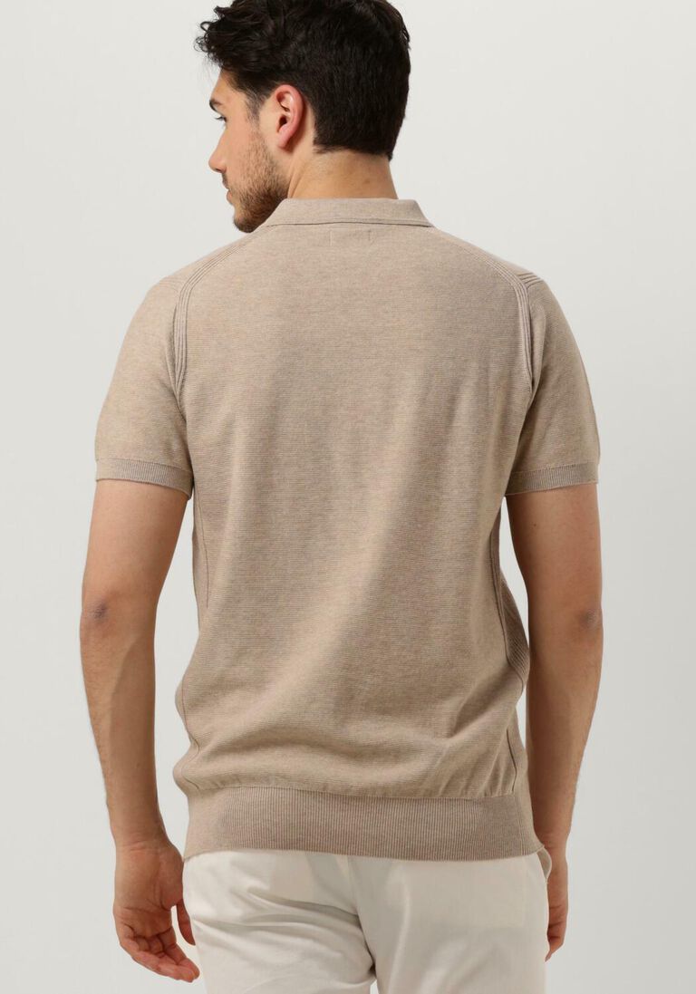 DSTREZZED bruine dstrezzed polo polo s/s melange slub