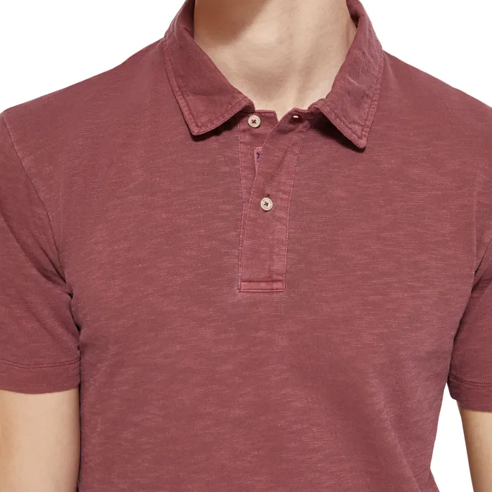 Scotch & Soda Garment Dyed Pique Polo Heren