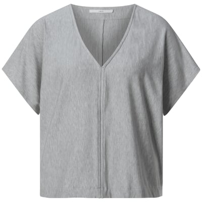 Damenshirt Kurzarm TENCEL™, Graumelange