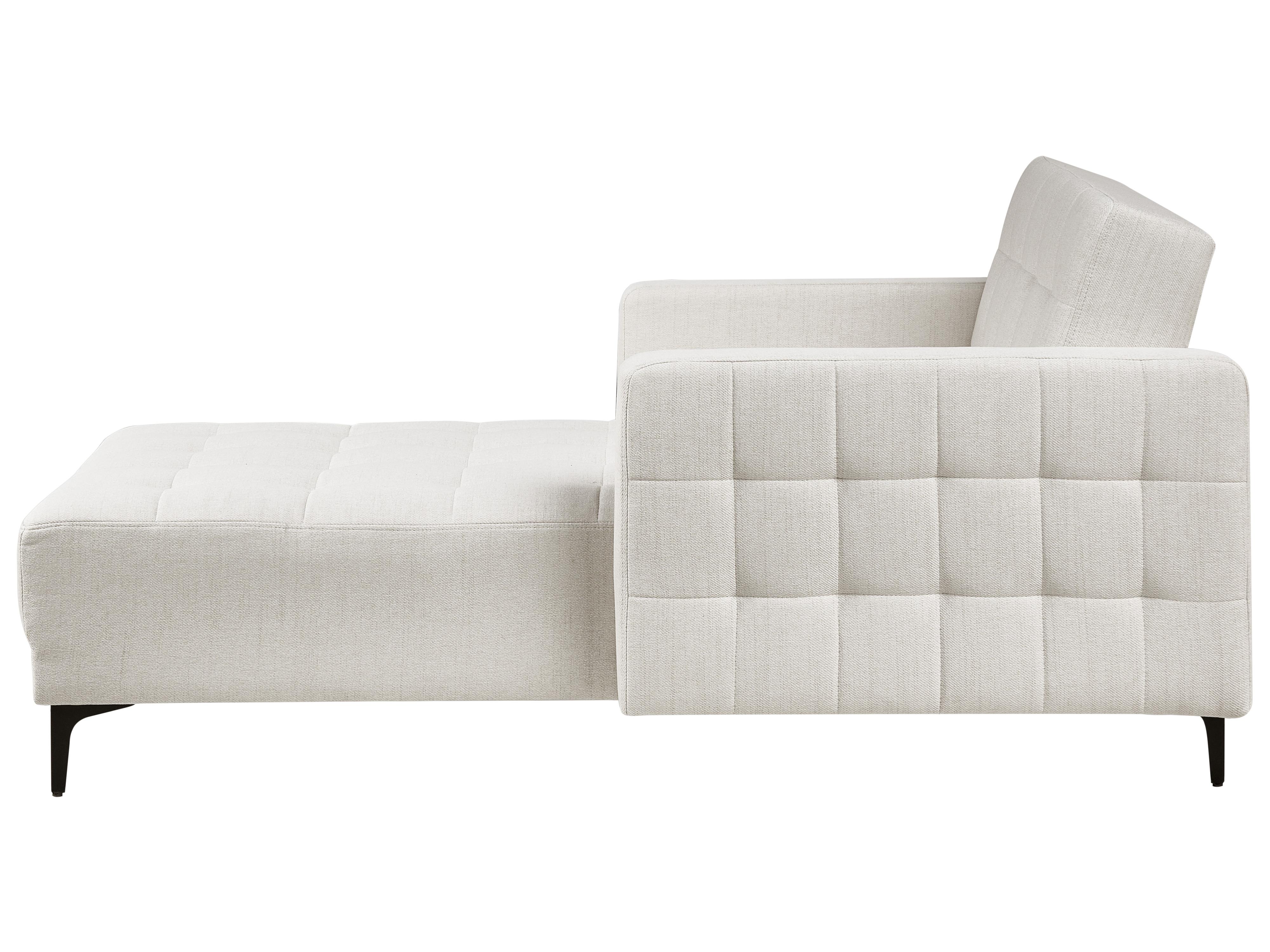 Chaise longue ABERDEEN Stof Gebroken wit
