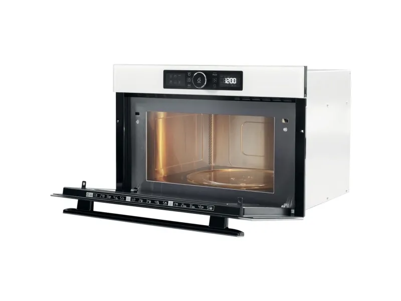 Whirlpool Absolute AMW 730/WH - Mikrobølgeovn med grill - til indbygning - 31 liter - 1000 W - hvid