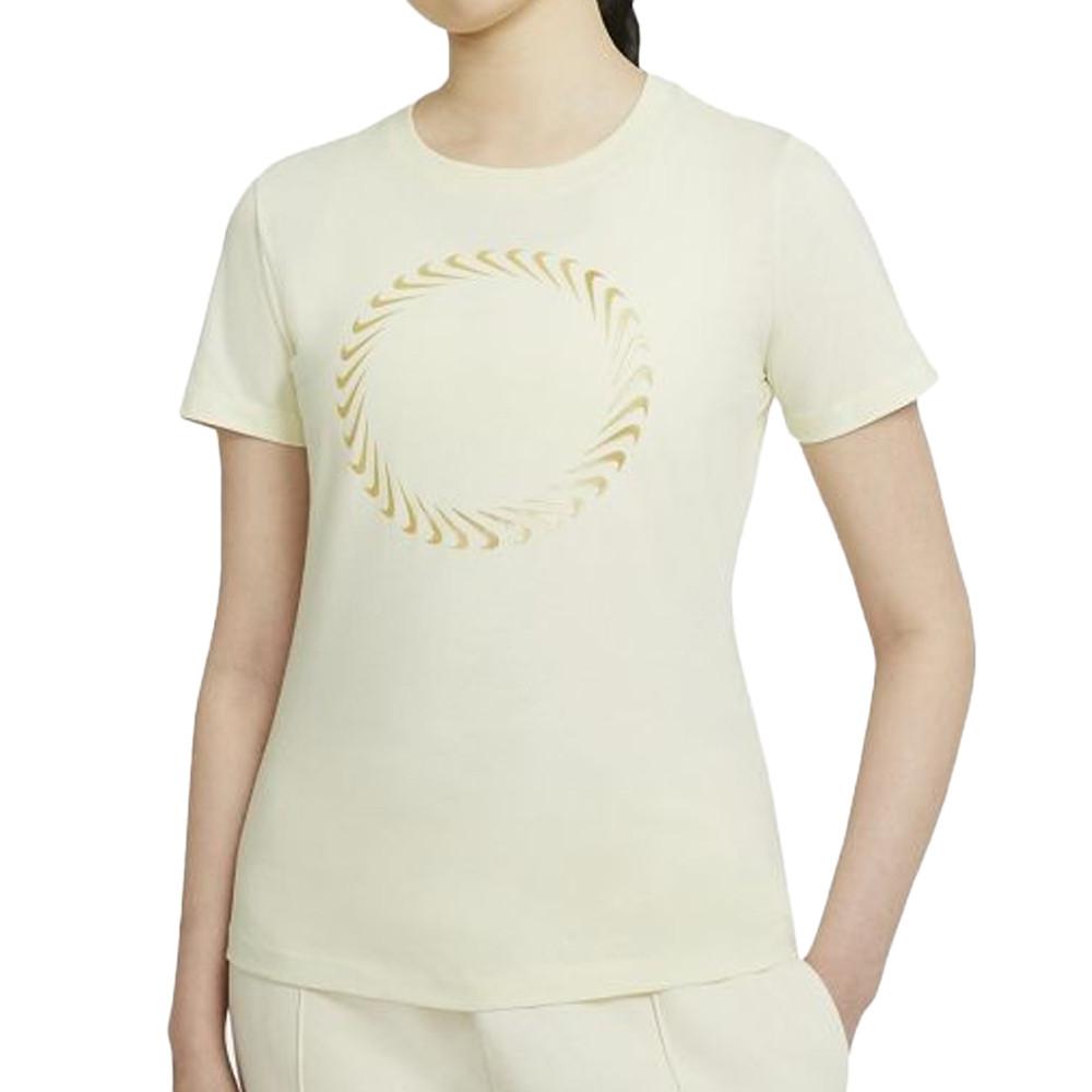 Nike T-Shirt Jaune Femme Nike NSW Icon Clash