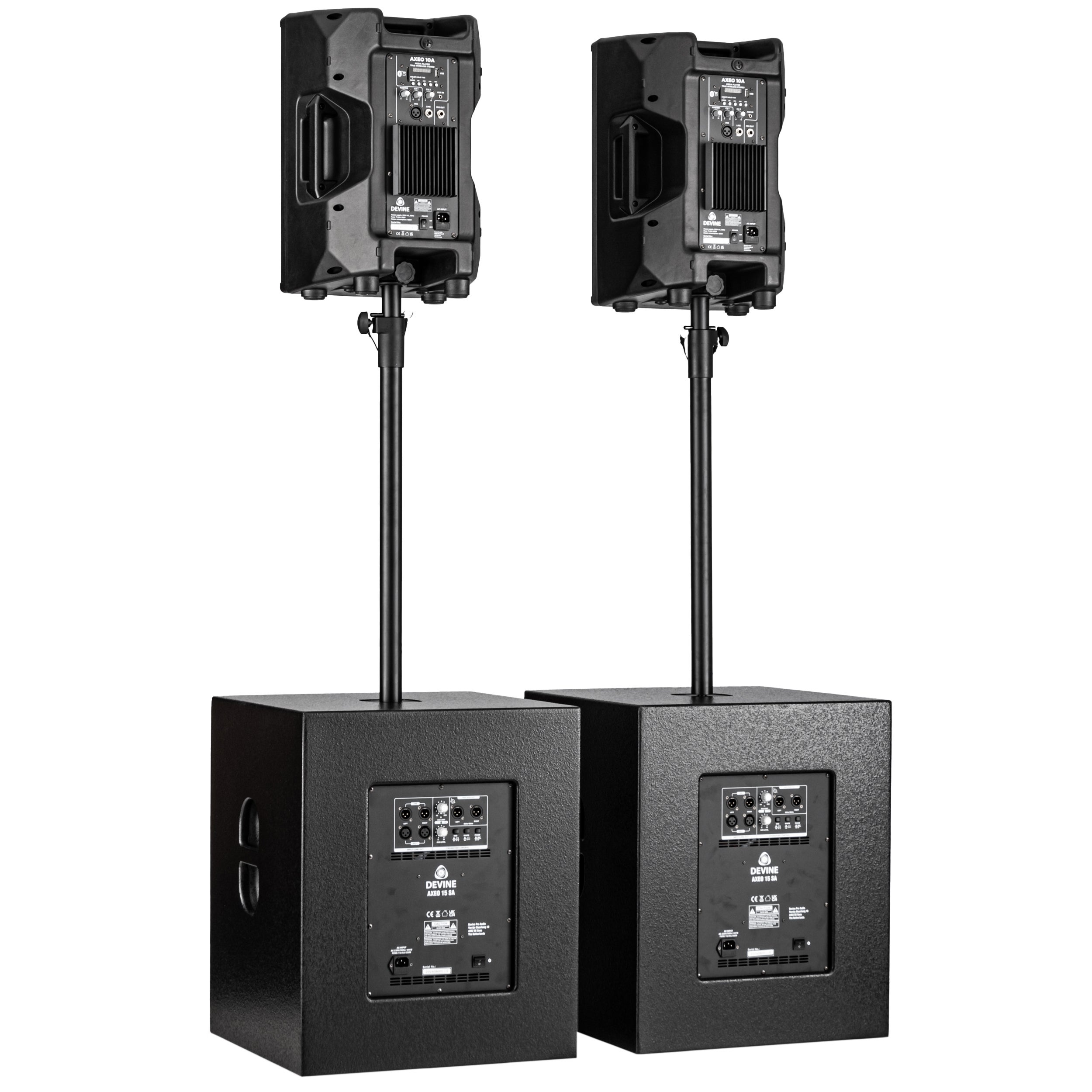 Devine Axeo 2.2 speakerset 10A + 15SA