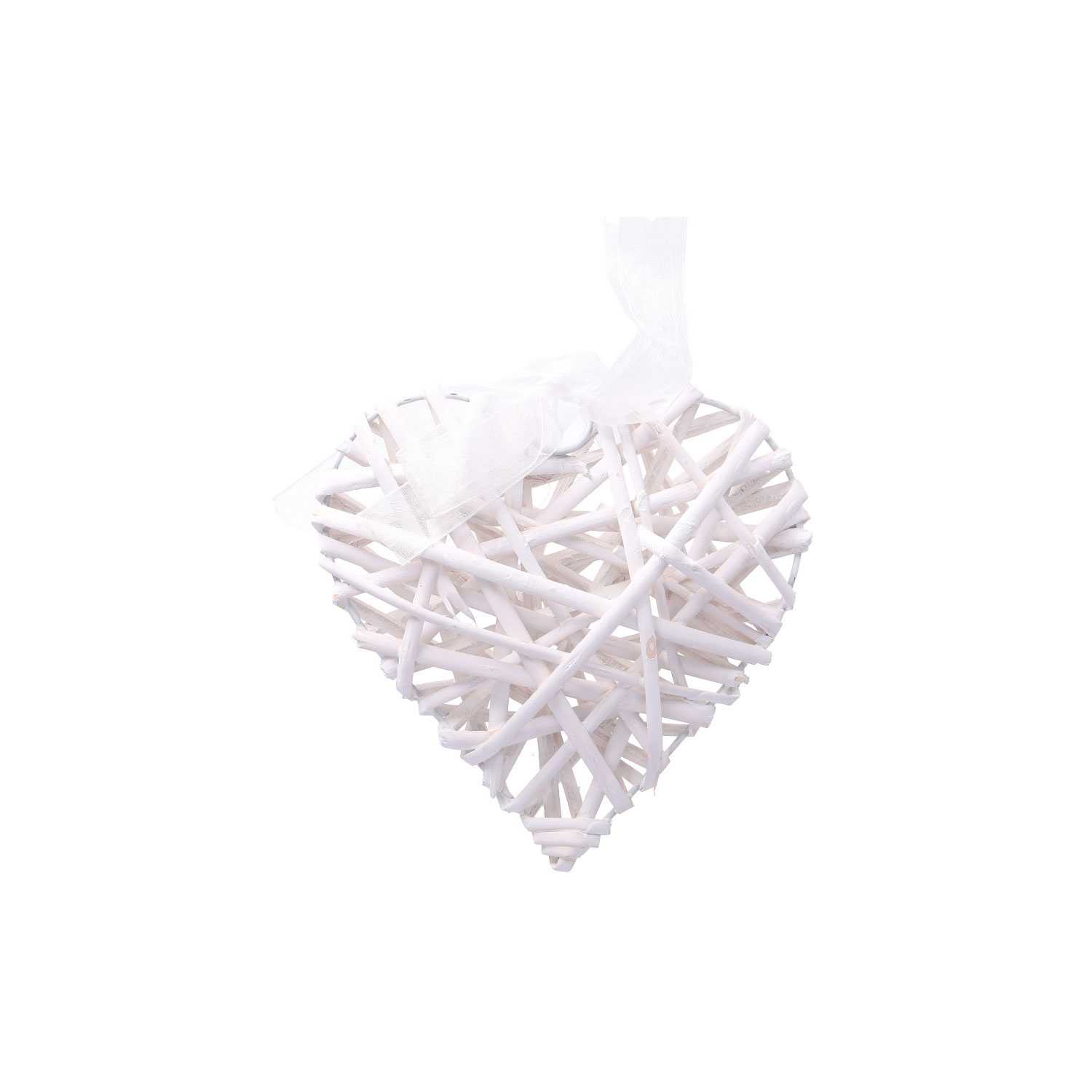 OCanny Rattan-Herz zum Hängen, ca. 15x15x3cm