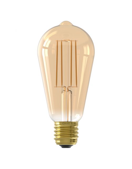 Calex Led Rustiek Goud Day\/Night Sensor E27 4.5w 470lm - Lichtbron -