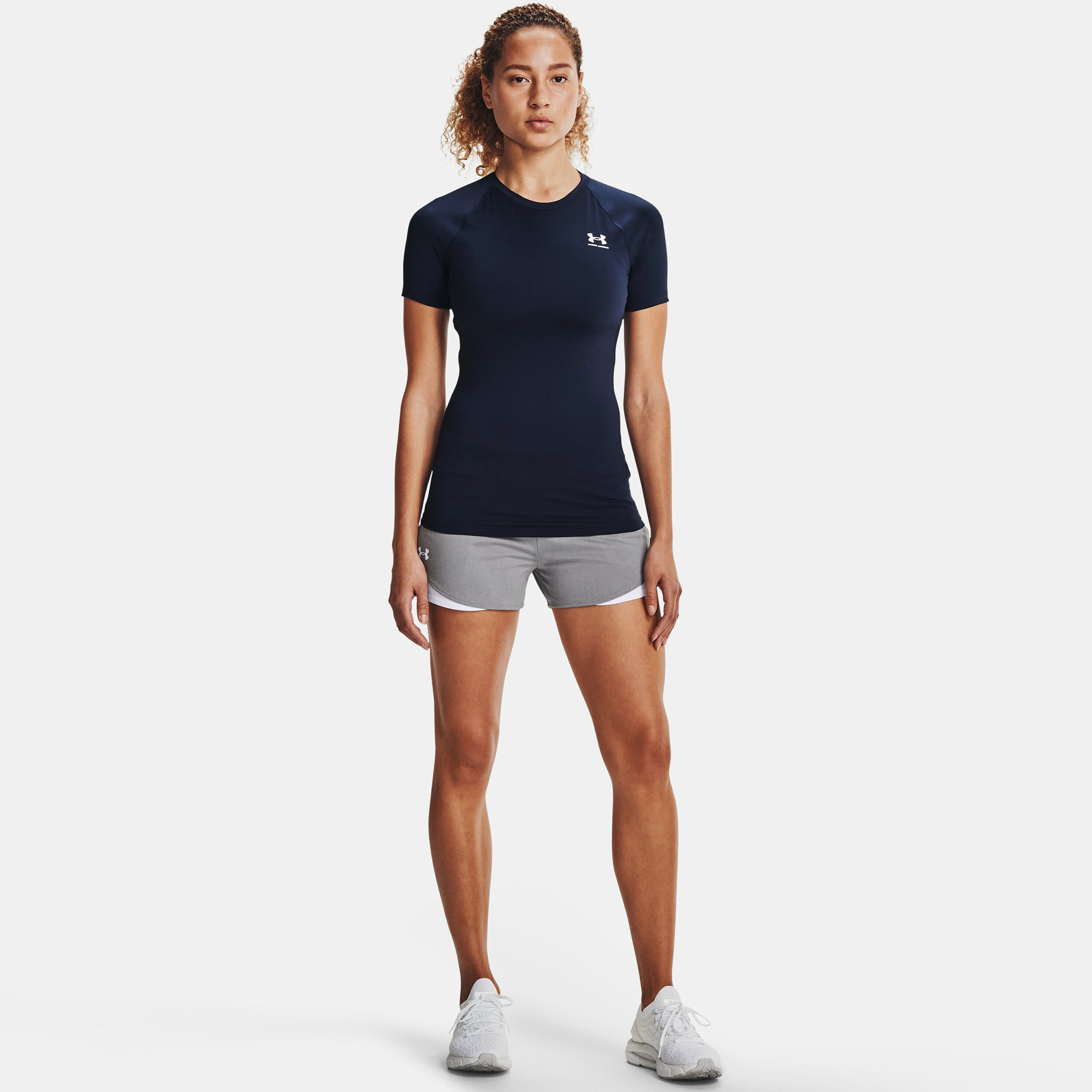 Under Armour Heatgear Authentics Comp T-shirt Femmes - Bleu