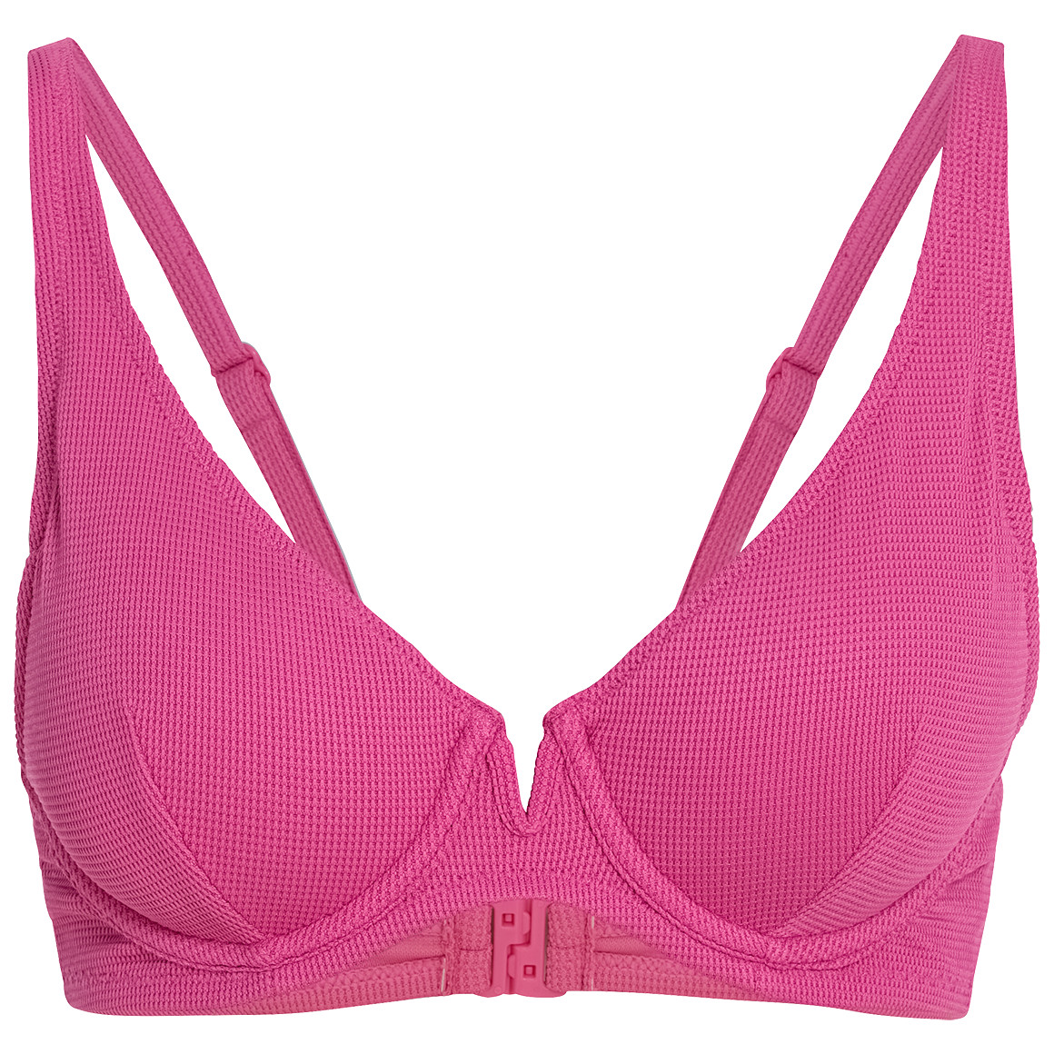 Gina Benotti Damen Bikinioberteil mit feiner Struktur pink