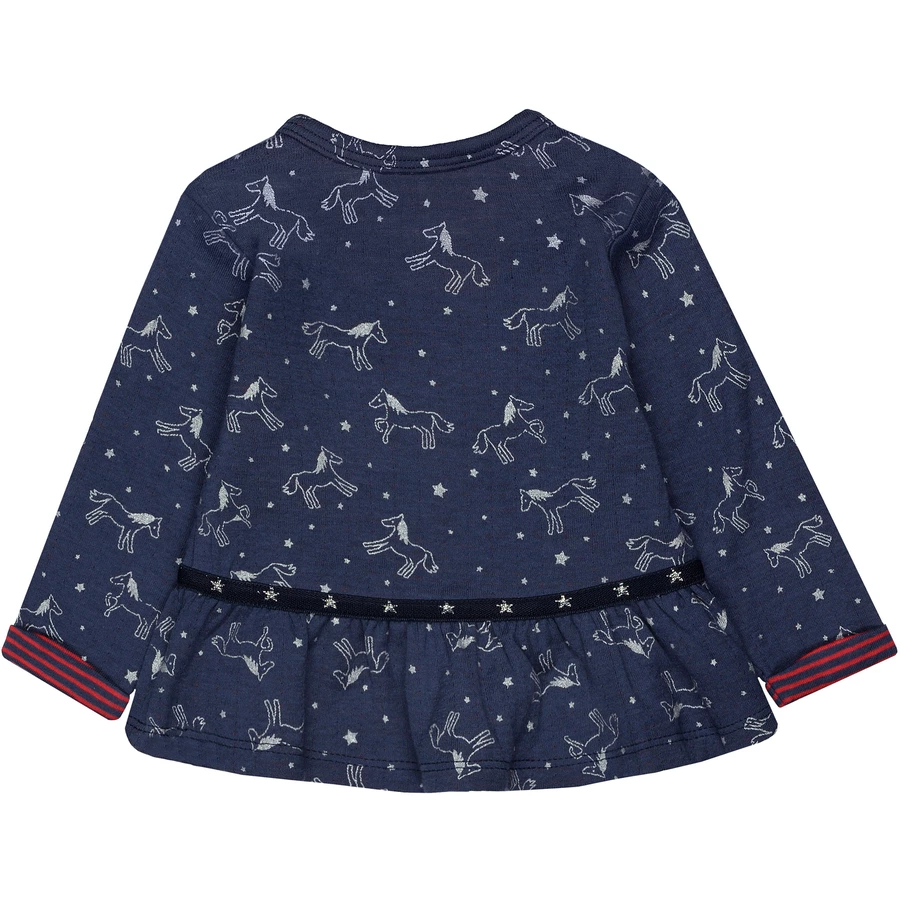 STACCATO Girls Tunika soft marine gemustert