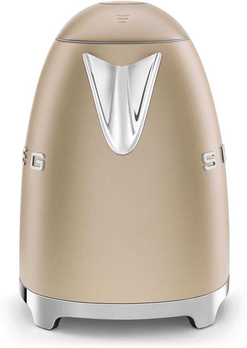 Smeg, Bouilloire Électrique KLF03PGEU 1,7 L, Filtre Anticalcaire Lavable, Arrêt Automatique de Sécurité, Indicateur de Niveau d'Eau, Base Antidérapante, Range Cordon, Puissance 2400W, Vert d'Eau