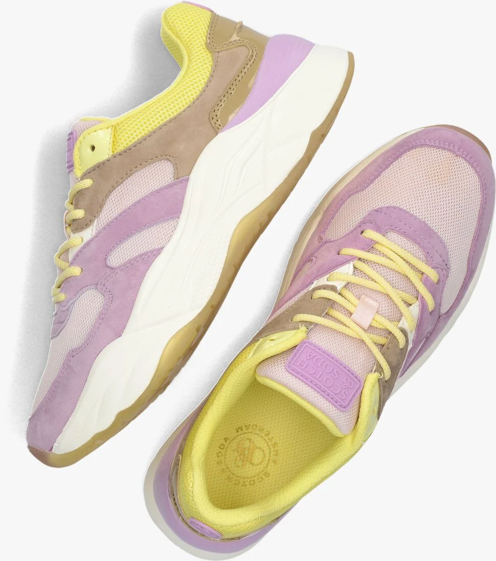 SCOTCH & SODA paarse scotch & soda lage sneakers celest