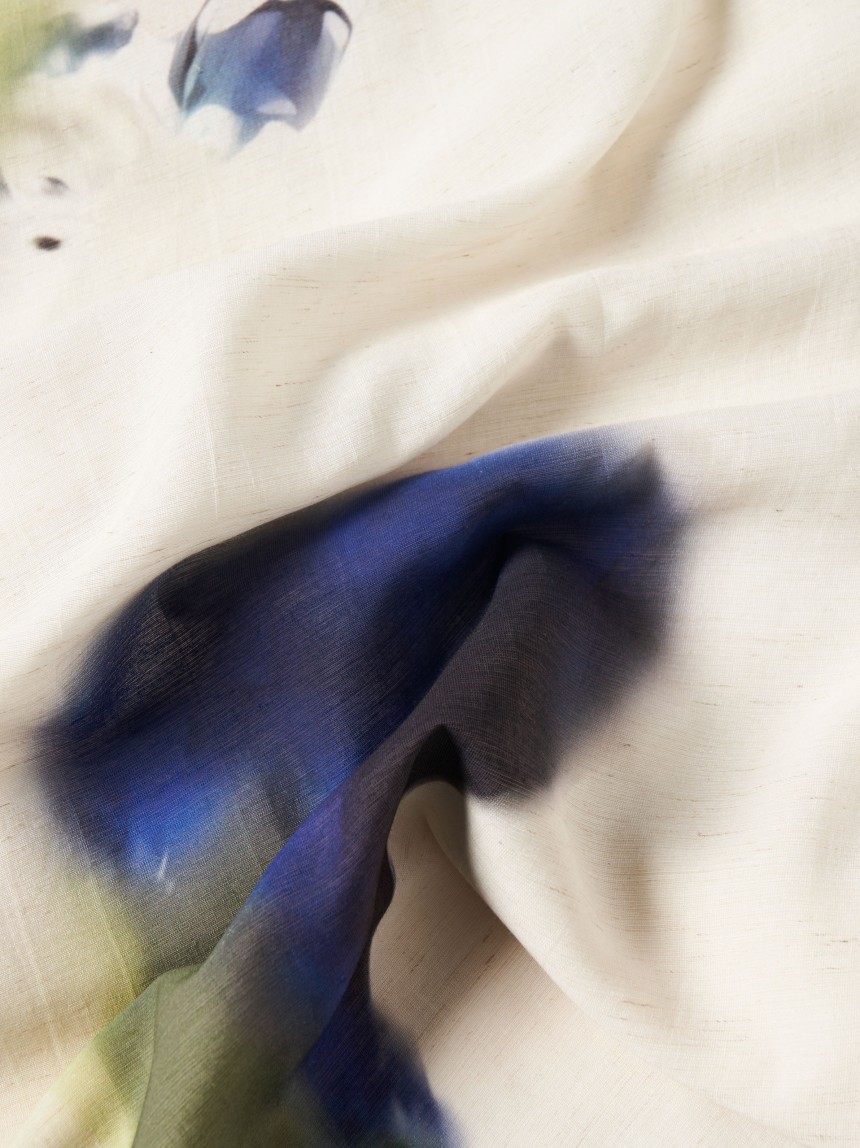 Saia comprida estampado abstrato