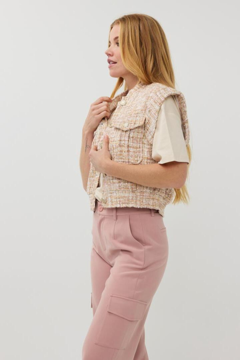 EsQualo camel dames gilet