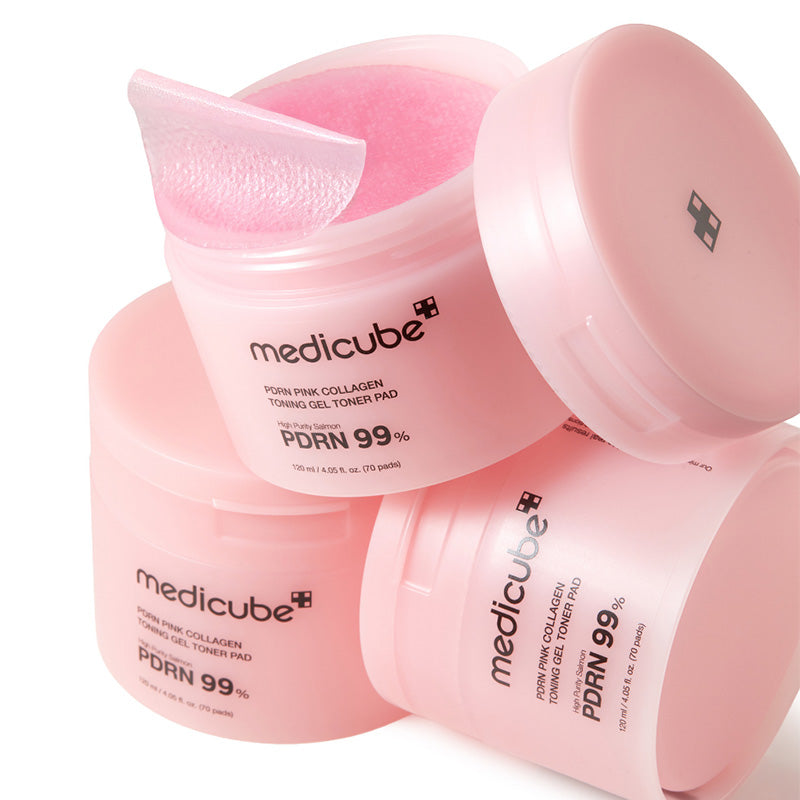 PDRN Pink Collagen Toning Gel Toner Pad