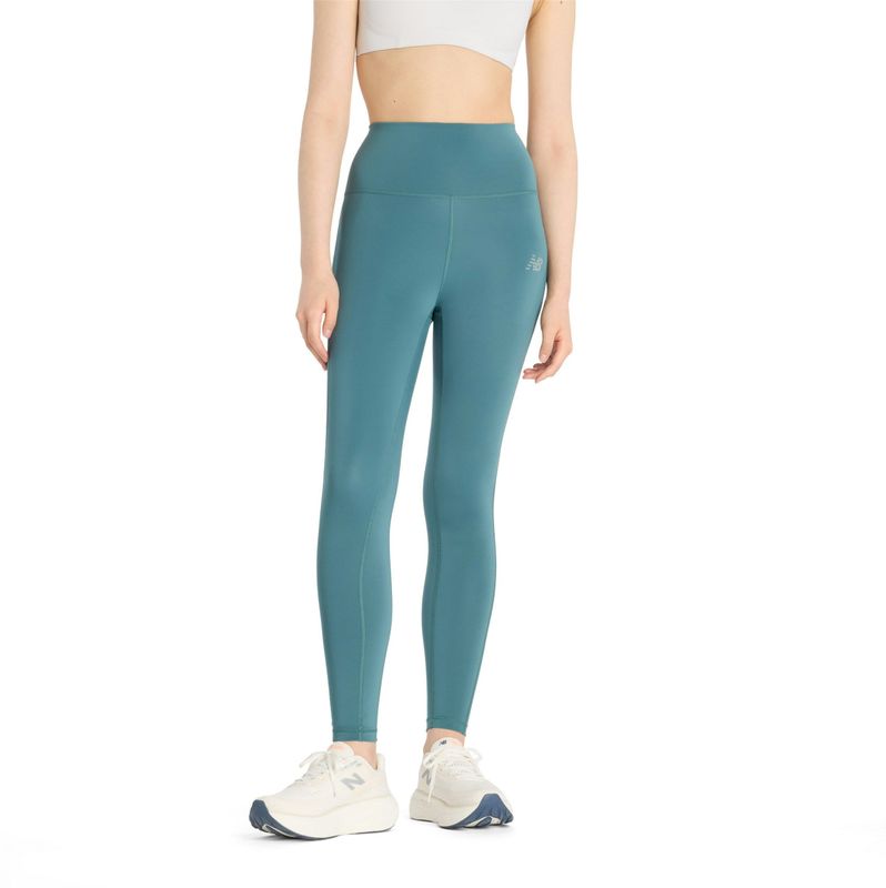 New Balance - Sport High Rise Tights - Dames - Lange Tight - Zwart - Gerecycled Polyester