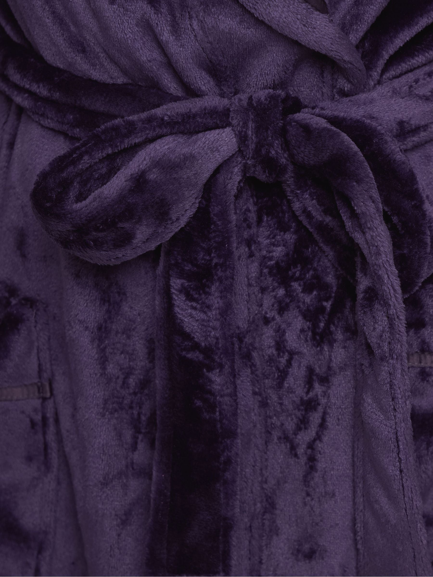 Paars - M&Co Ribbon Shawl Collar Robe