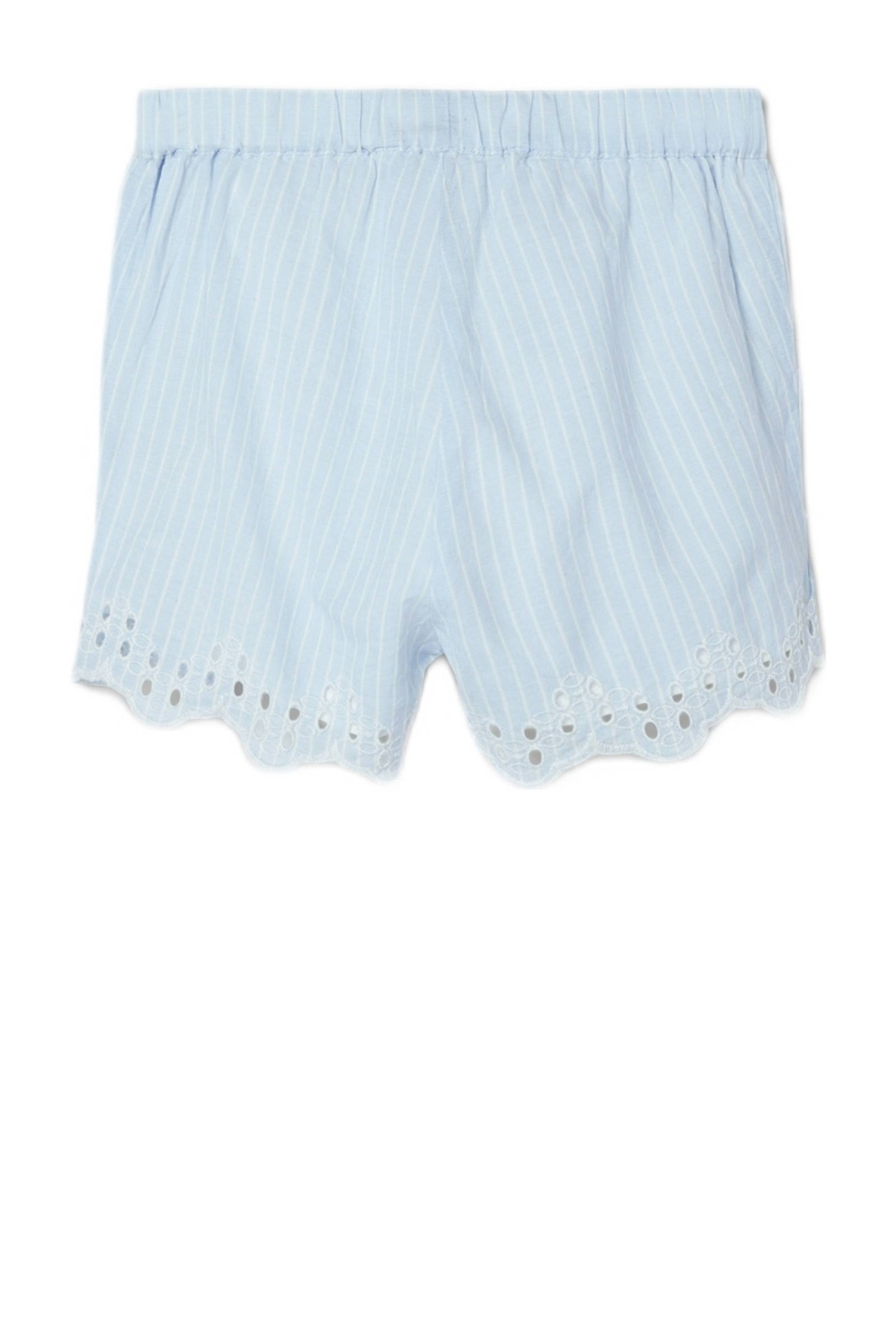 NAME IT gestreepte casual short NMFFESINNE lichtblauw