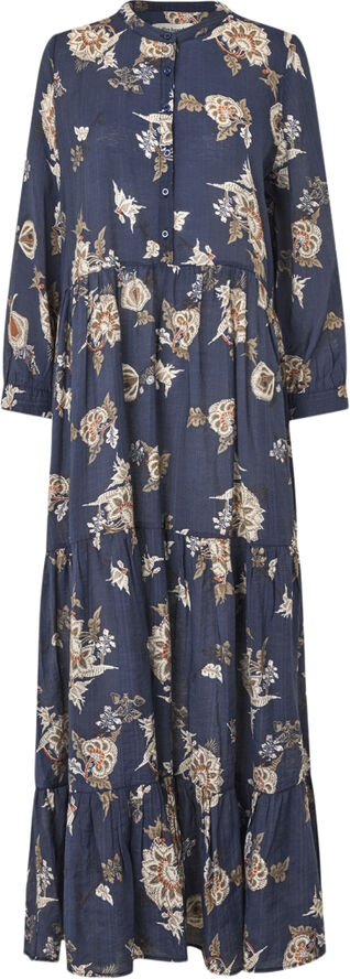 Lollys Laundry NeeLL Maxi Dress LS Dark blue
