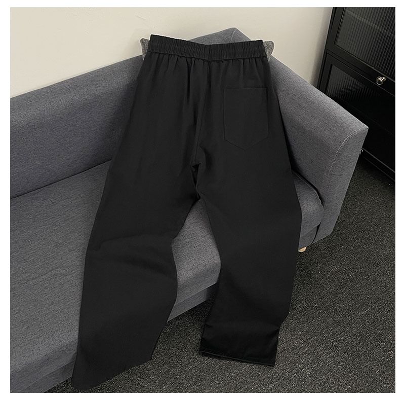 Mimiyox - Hoge taille effen wijde joggingbroek