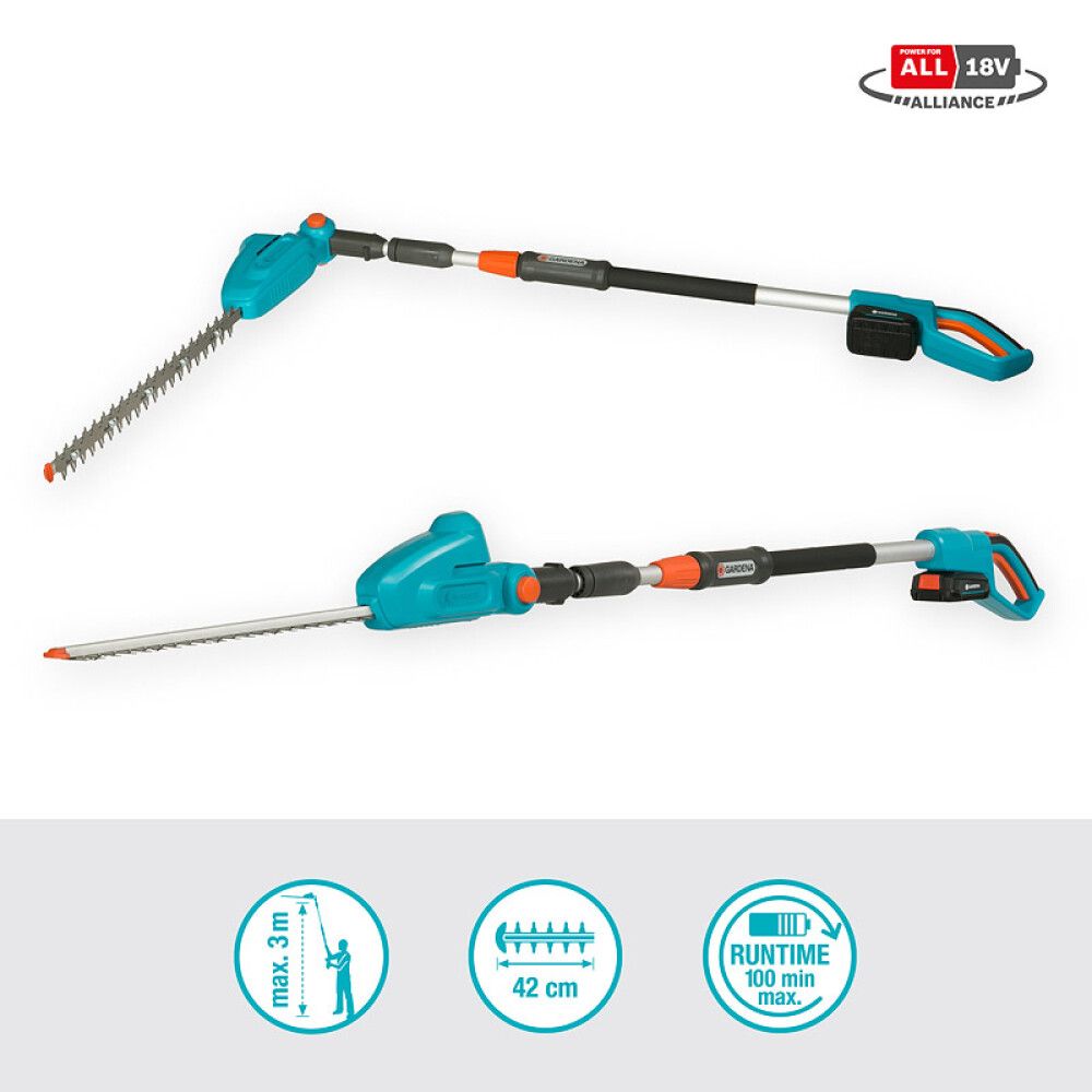 HEKKSAKS GARDENA POWER FOR ALL THS 42/18V 1X2,5AH