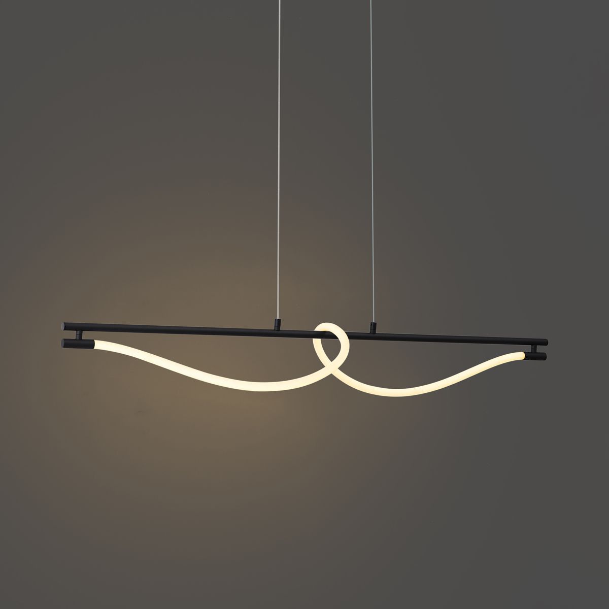 Moderne hanglamp zwart incl. LED 3-staps dimbaar - Twirl