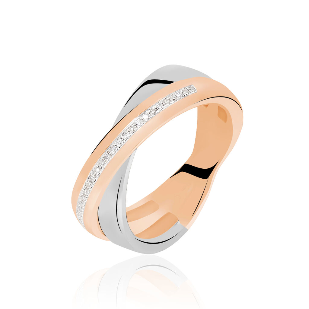Bague Andrette Or Bicolore Diamant