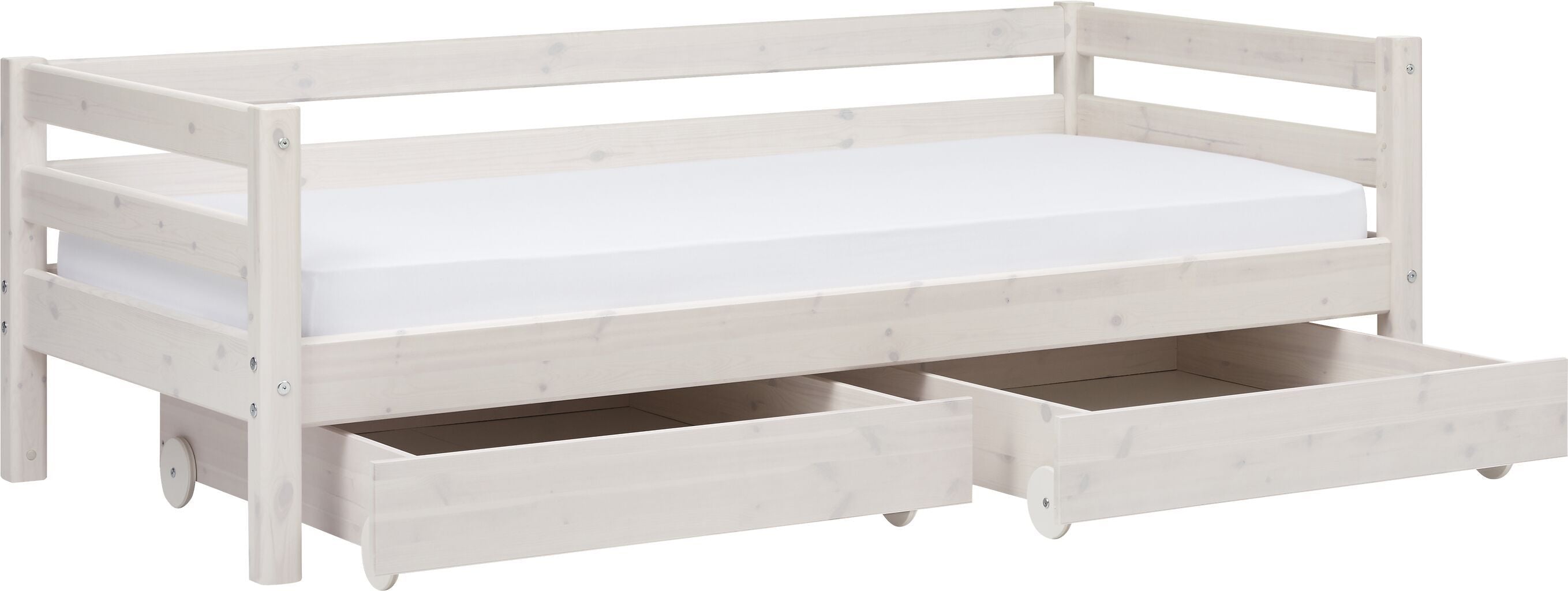 Flexa CLASSIC Kombibett - White Wash / B: 100.0 cm x T: 210.0 cm x H: 67.0 cm