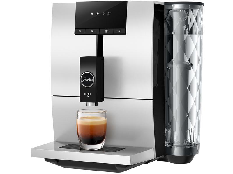 JURA Kaffeevollautomat ENA 4 Platin (SB) Kompakter Eintassen-Vollautomat