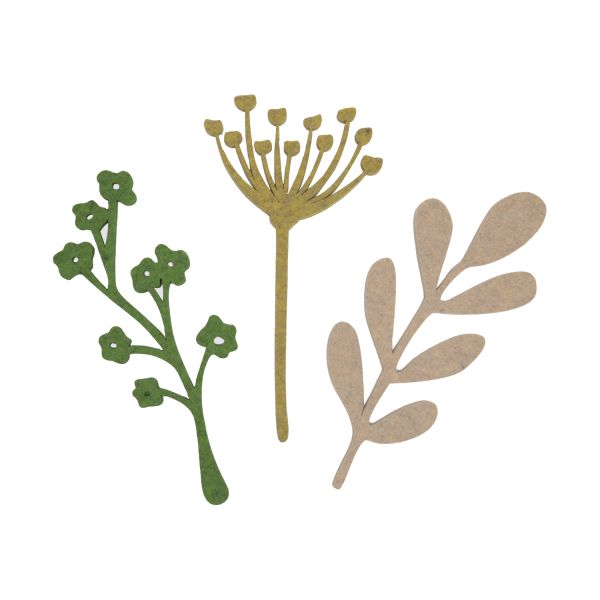 KidsDepot Bloemen Fleur Set van 3 - Wanddecoratie