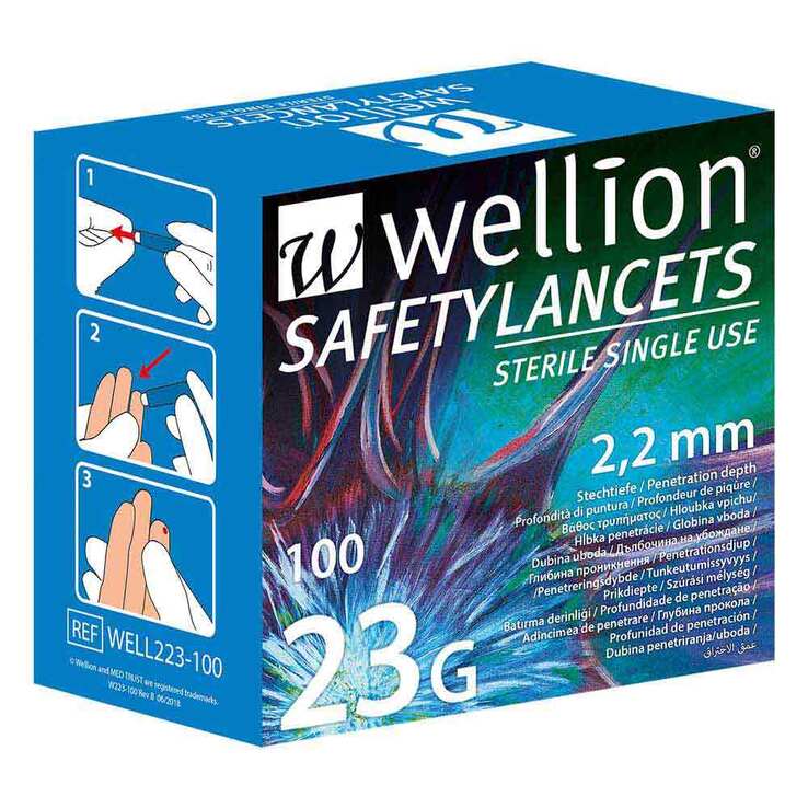 wellion® Safetylancets 23G , 100 St