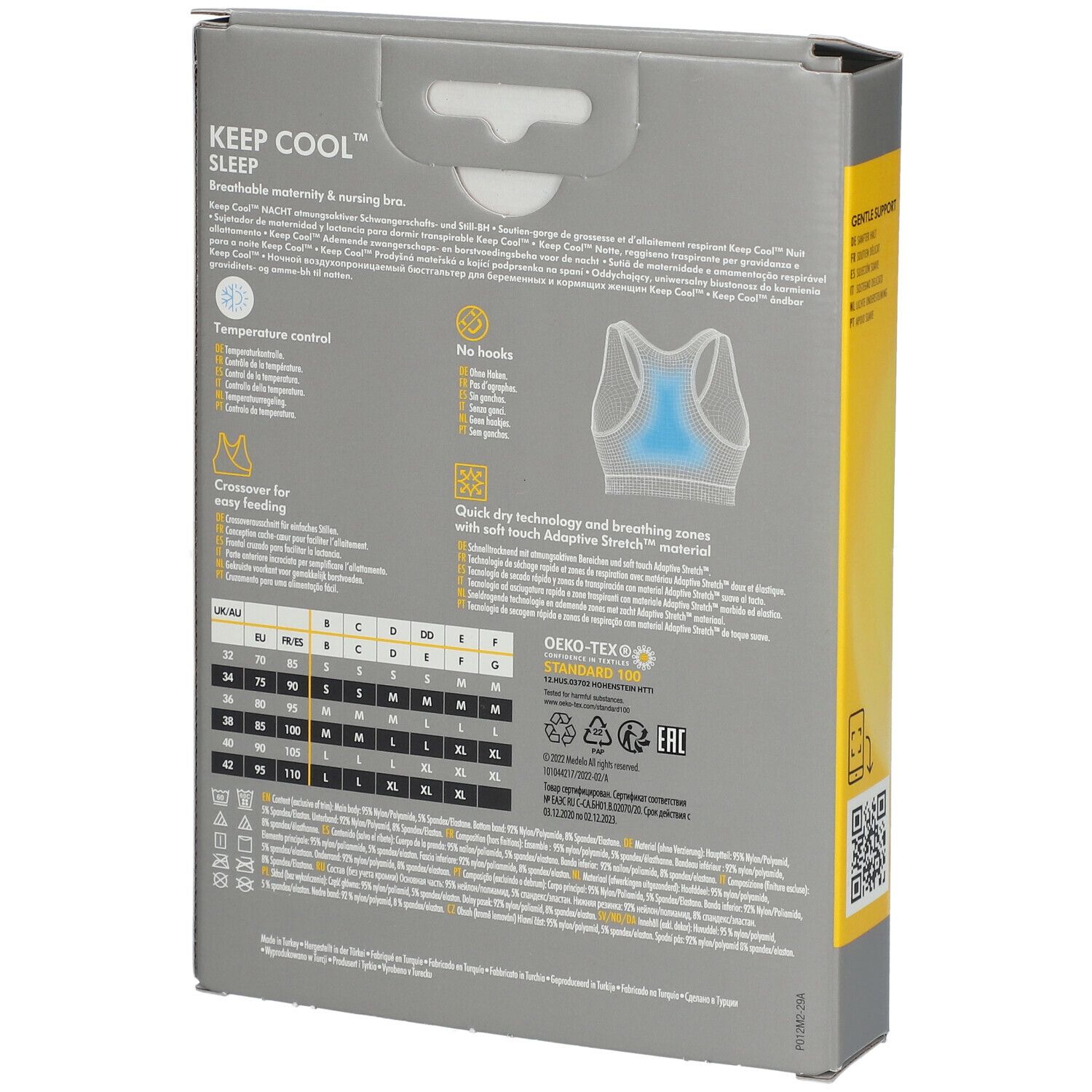 medela Keep Cool Schlaf Bustier Gr. M weiß